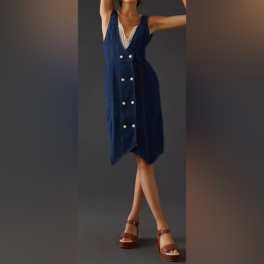 NWT Anthropologie Pilcro Vest Mini Dress Size 12